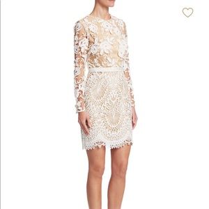 Monique Lhuillier Tiana Lace Dress Size 10
